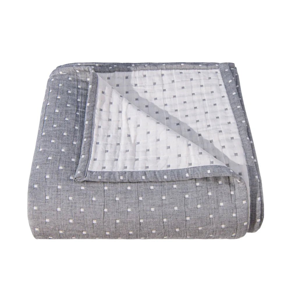 3 - Layer Cotton Muslin Bed Blanket - SomnusVeil