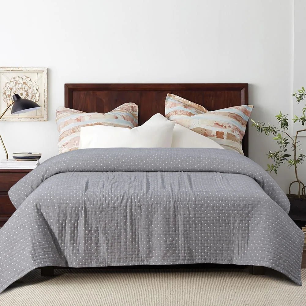 3 - Layer Cotton Muslin Bed Blanket - SomnusVeil