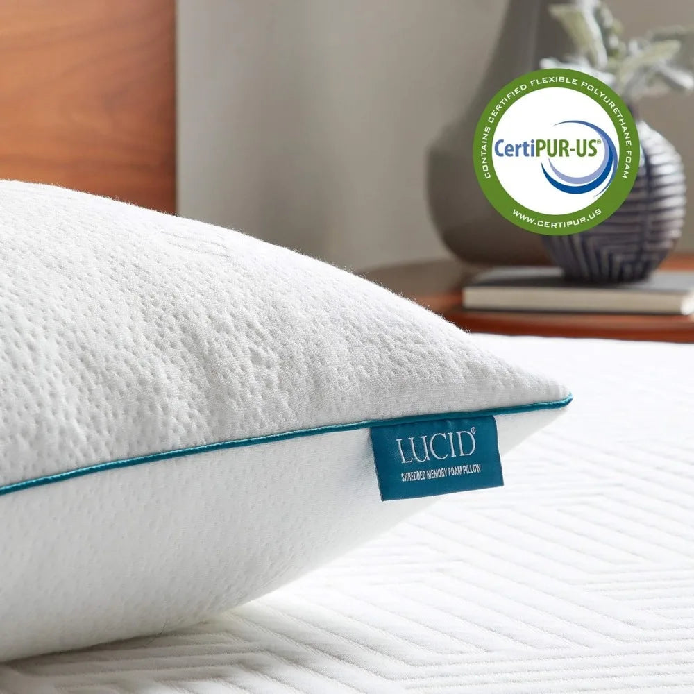 Hypoallergenic Memory Foam Pillow (2-Pack)