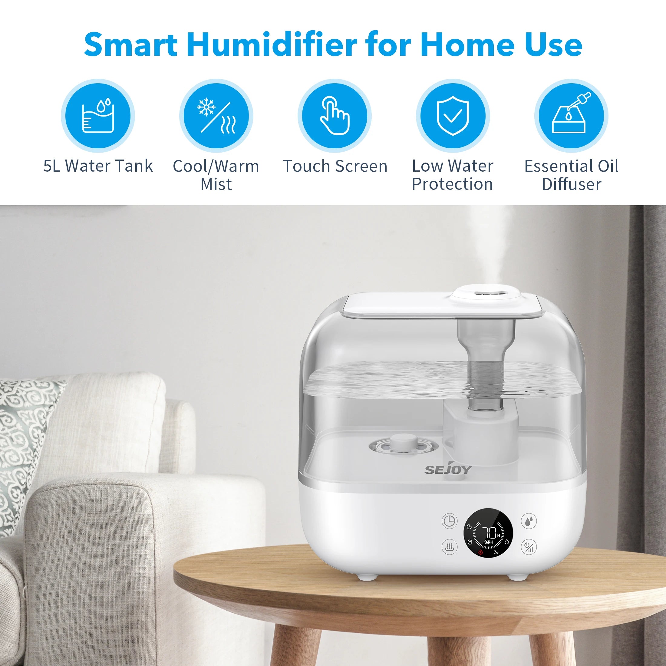 Cool Mist Humidifier – 9L/5L