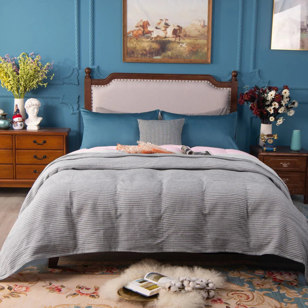 3-Layer Cotton Muslin Bed Blanket