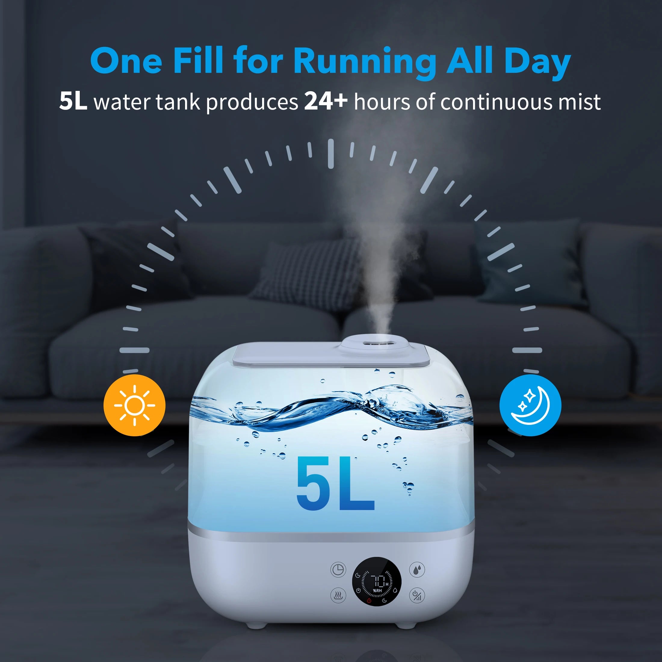 Cool Mist Humidifier – 9L/5L