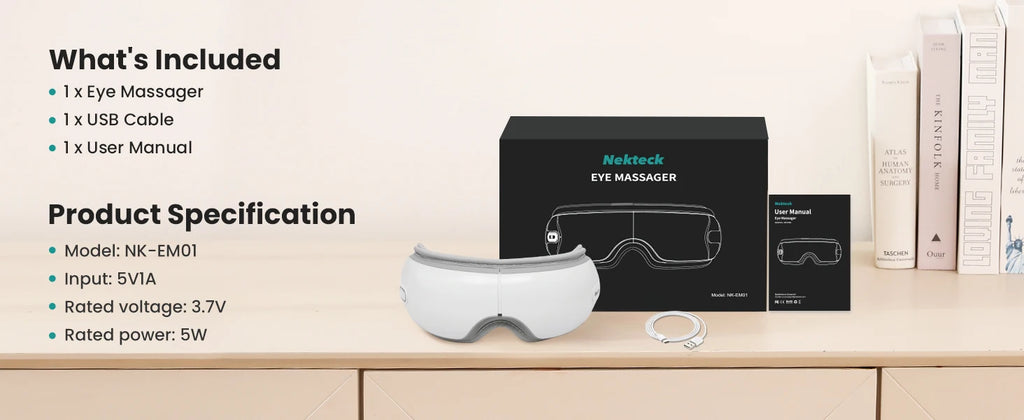 Heated Eye Massager with Bluetooth