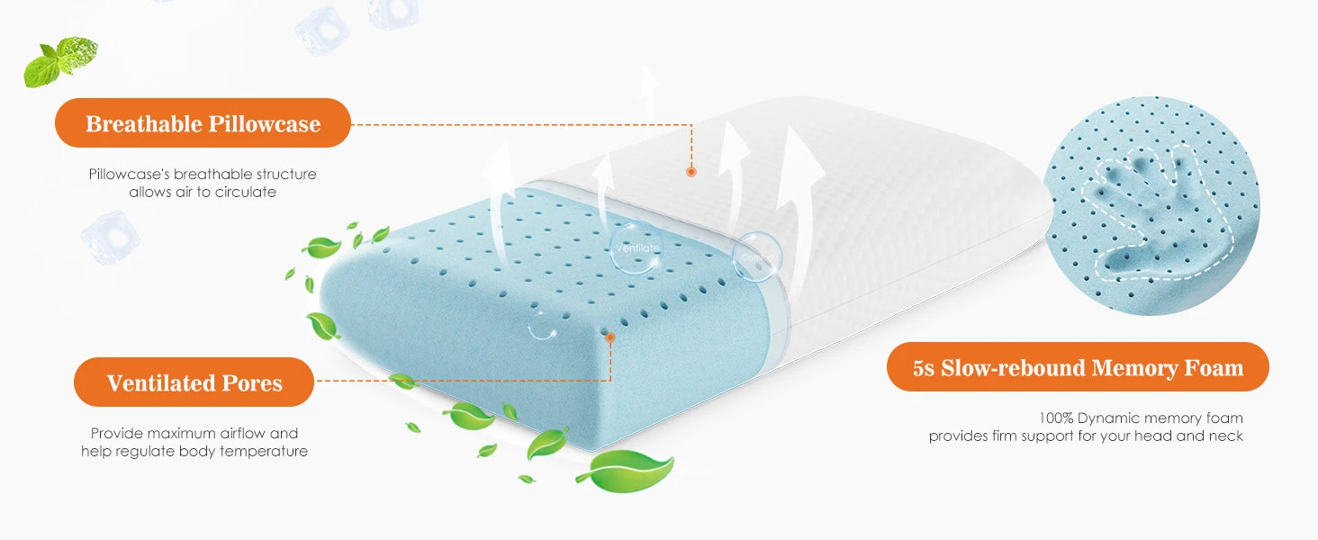 Standard Neck Memory Foam Pillow