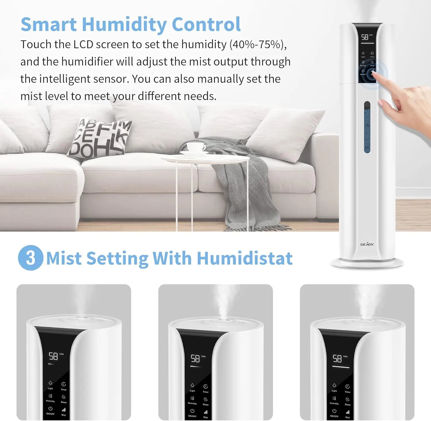 Cool Mist Humidifier – 9L/5L