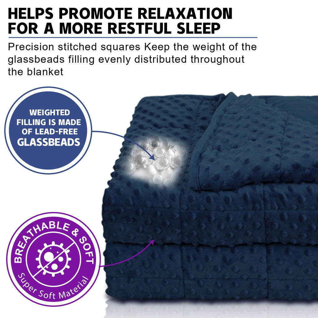 Navy Blue All Season Weighted Blanket