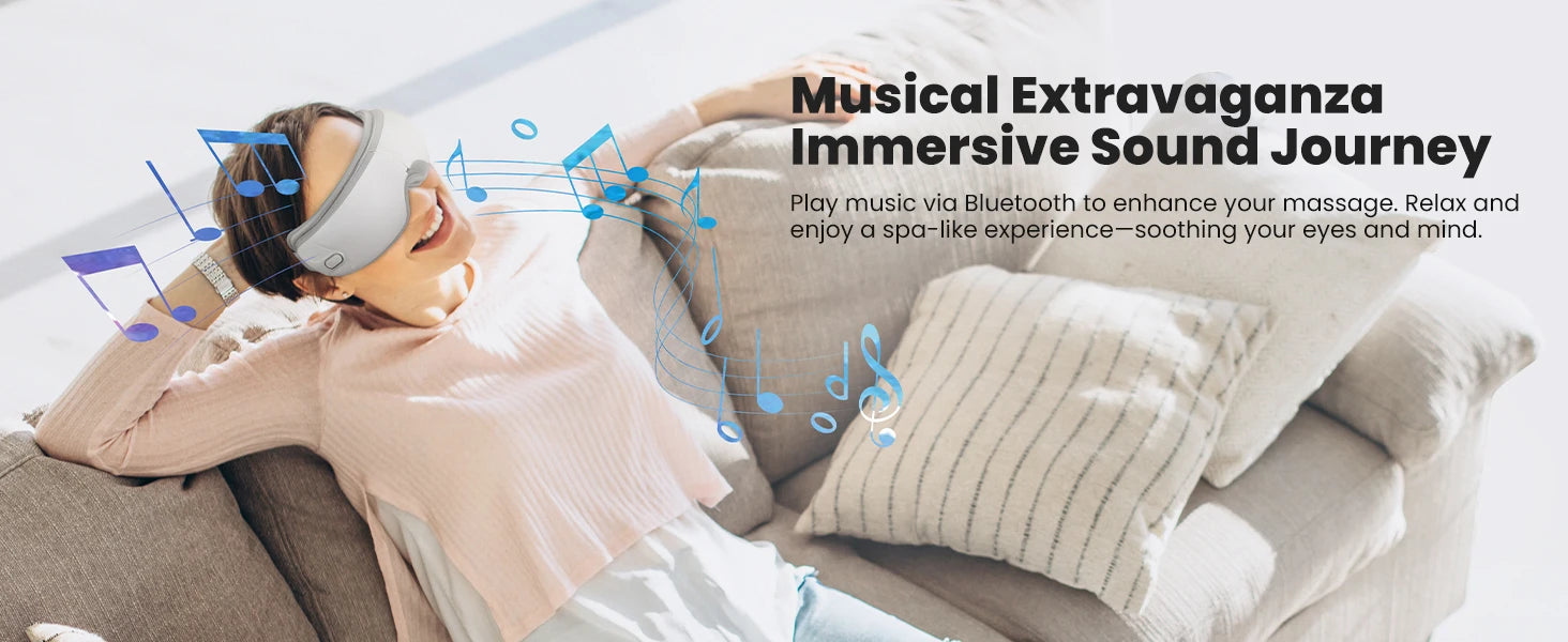 Heated Eye Massager with Bluetooth