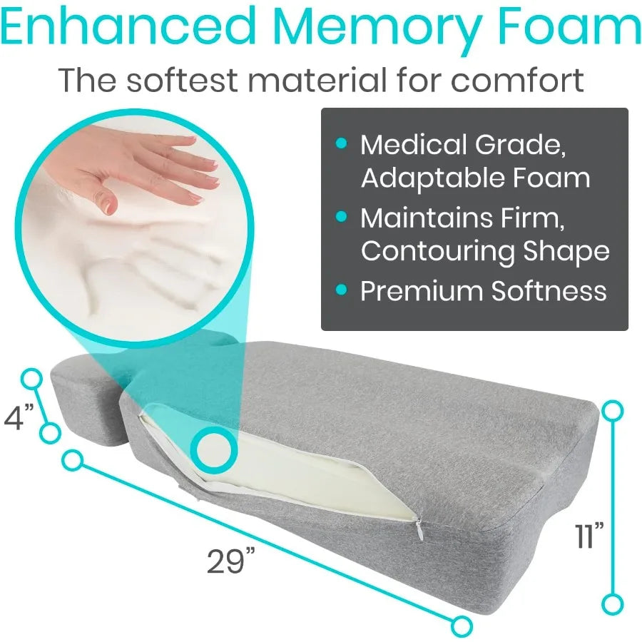 Memory Foam Knee Wedge Pillow