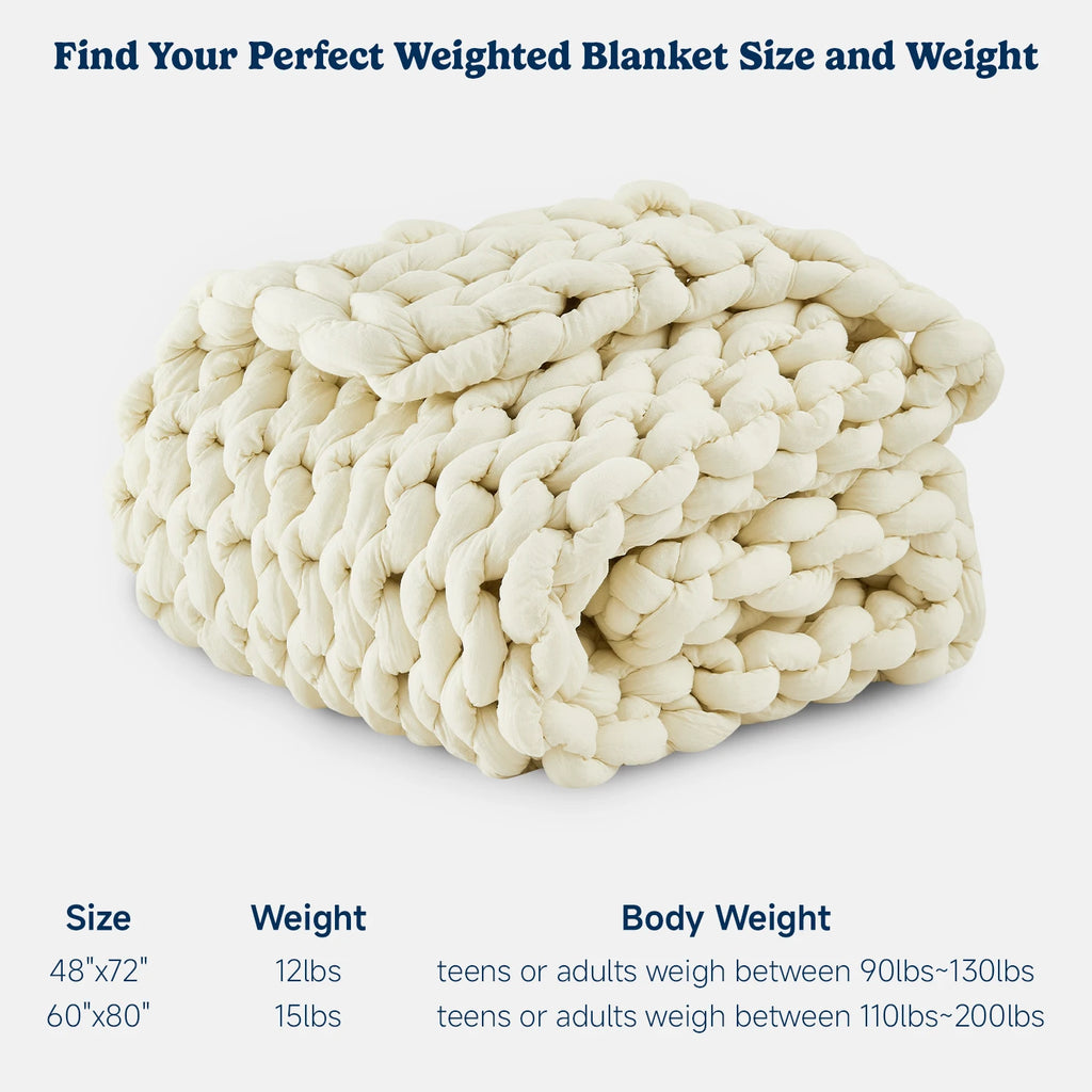 Chunky Knit Weighted Blanket