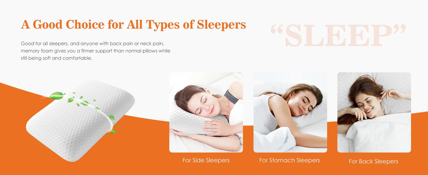 Standard Neck Memory Foam Pillow