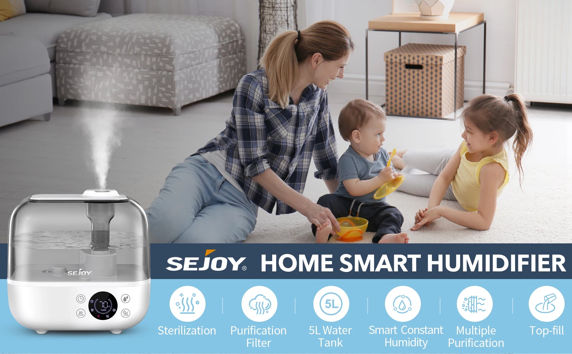 Cool Mist Humidifier – 9L/5L