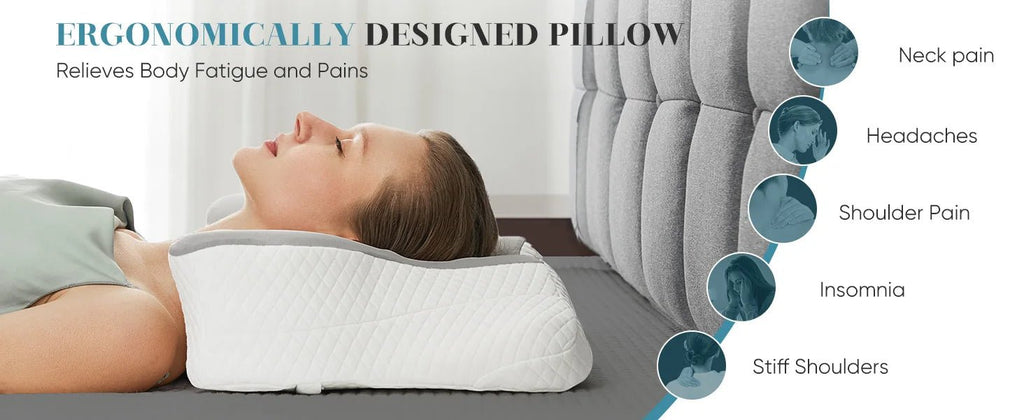 Ergonomic Cervical Neck Pillow - SomnusVeil