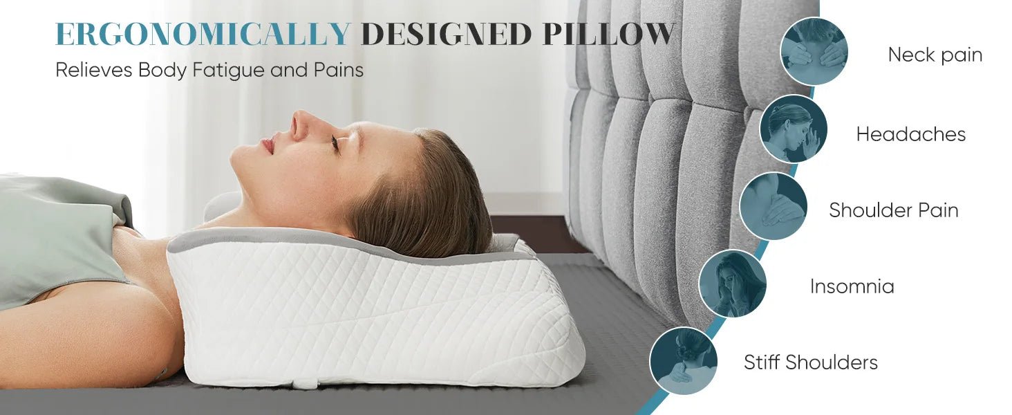 Ergonomic Cervical Neck Pillow - SomnusVeil