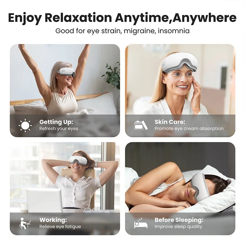 Heated Eye Massager with Bluetooth - SomnusVeil