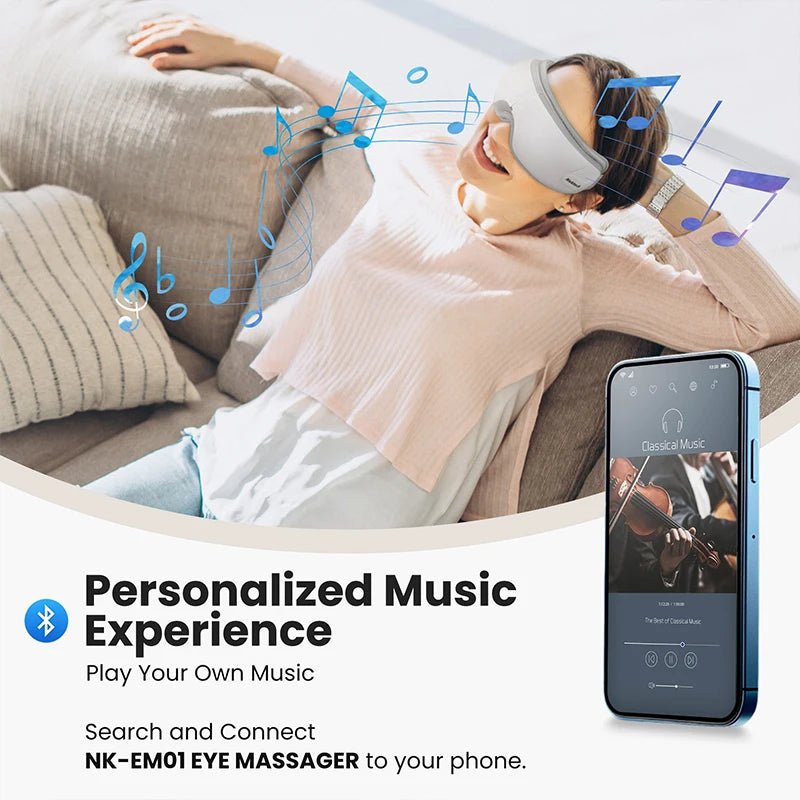 Heated Eye Massager with Bluetooth - SomnusVeil