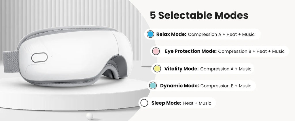 Heated Eye Massager with Bluetooth - SomnusVeil