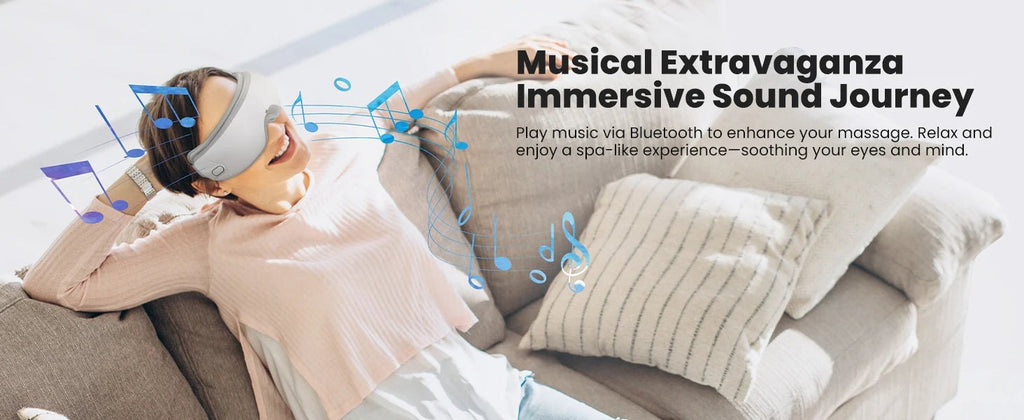 Heated Eye Massager with Bluetooth - SomnusVeil