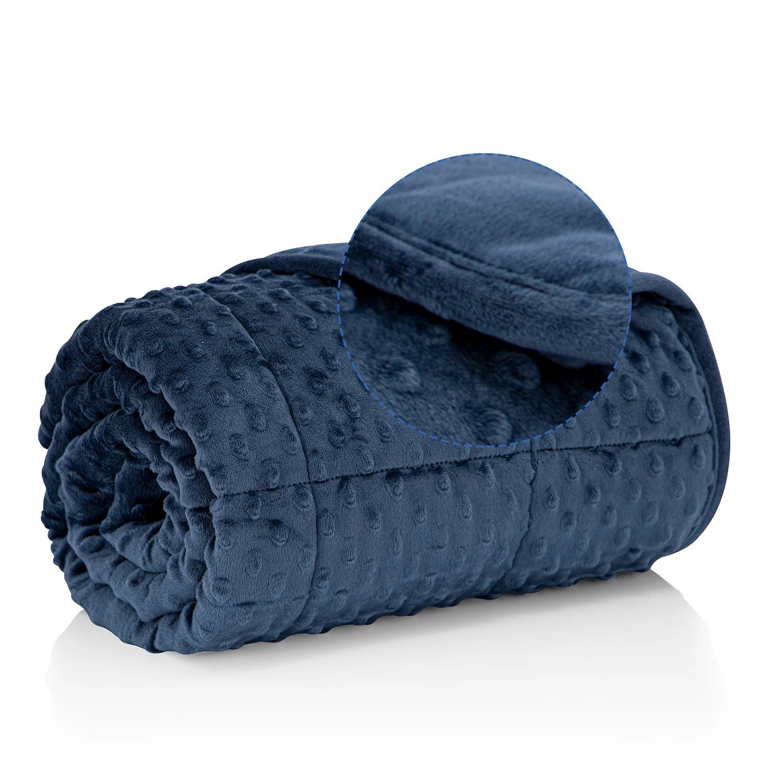 Navy Blue All Season Weighted Blanket - SomnusVeil