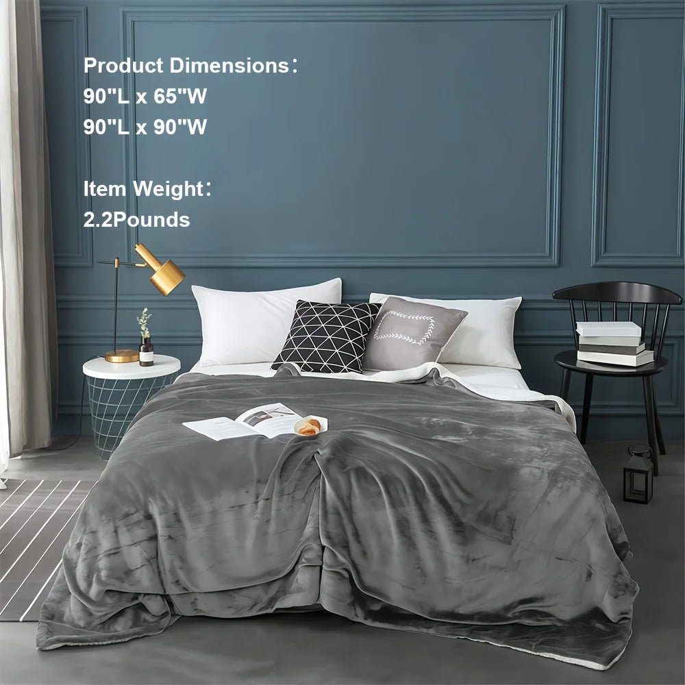 Sherpa Fleece Weighted Blanket - SomnusVeil